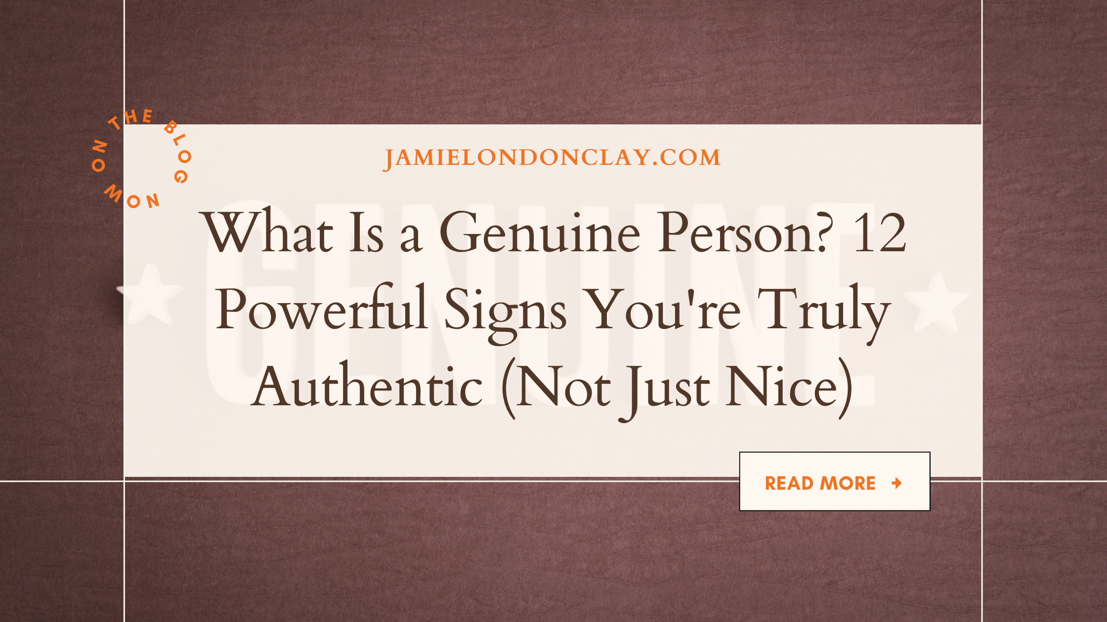 genuine person definition