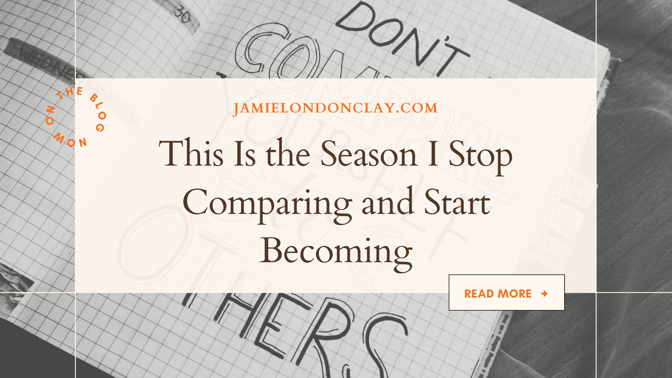 Stop Comparing Yourself And Start Becoming.