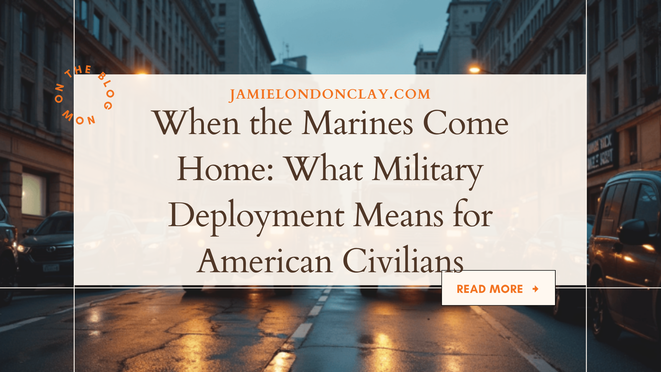 Military Deployment In Civilian Areas USA