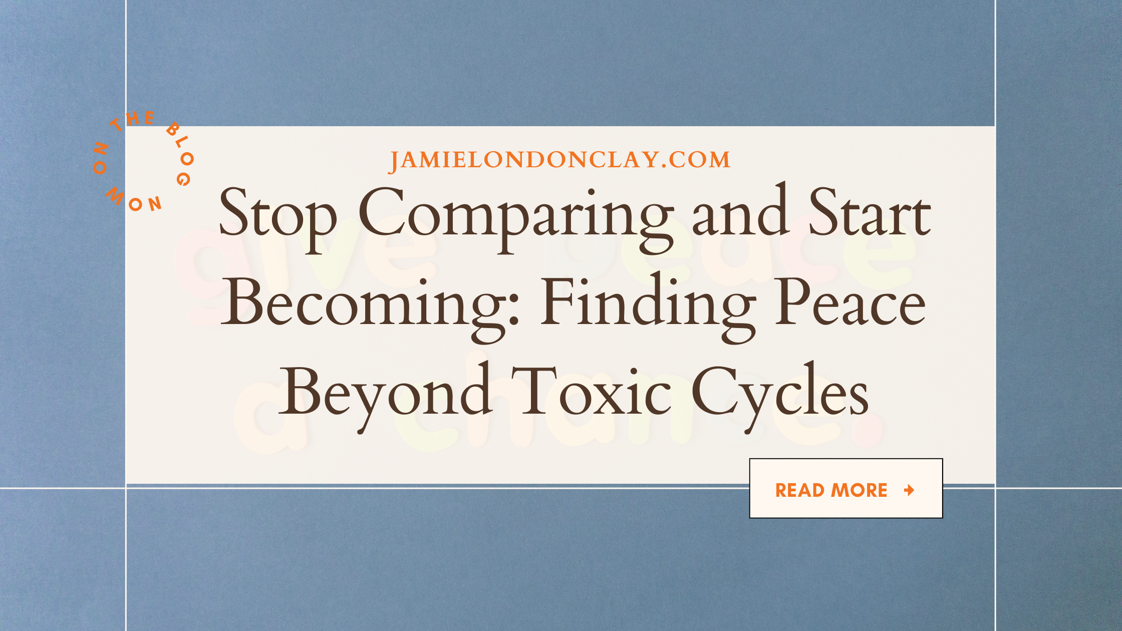 Stop Comparing and Start Becoming
