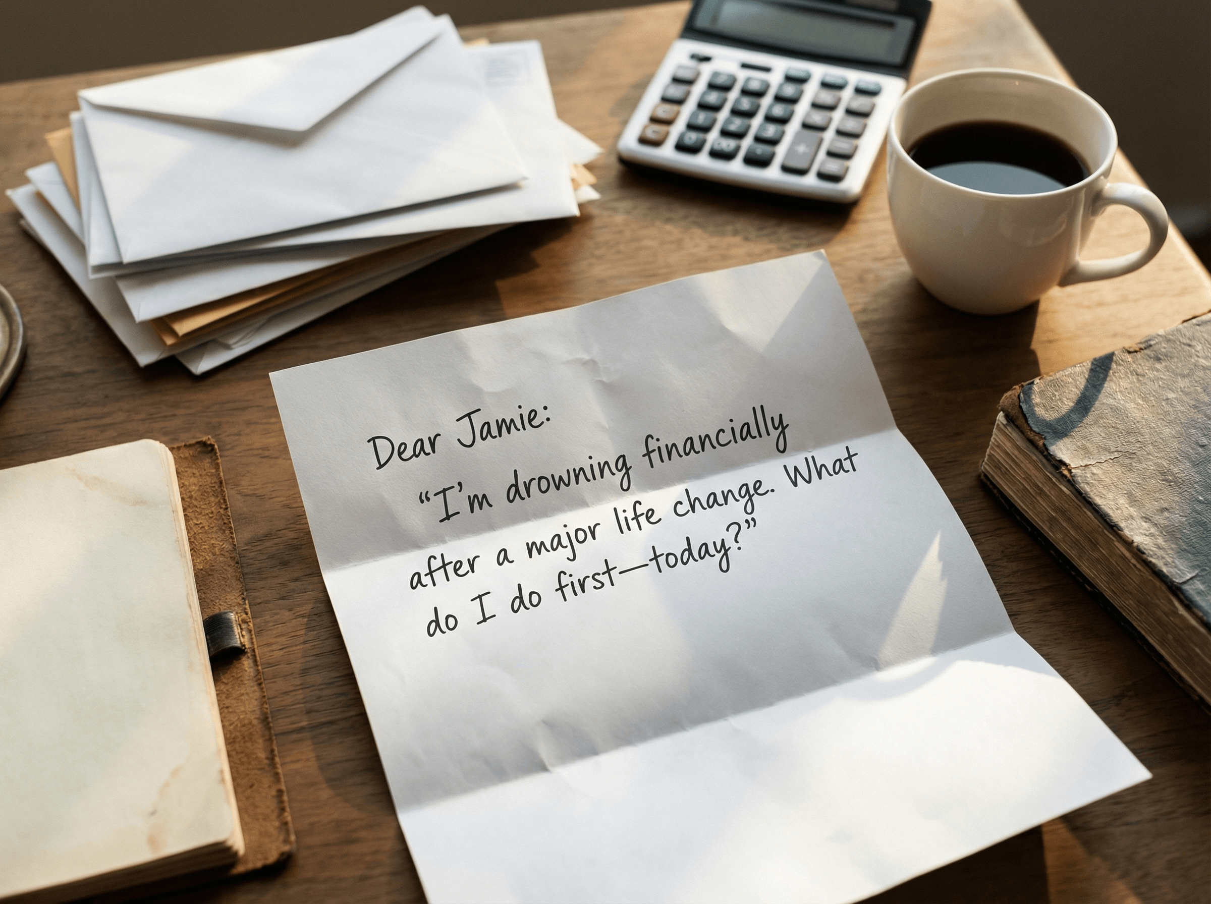 Dear Jamie: "I’m drowning financially after a major life change.
