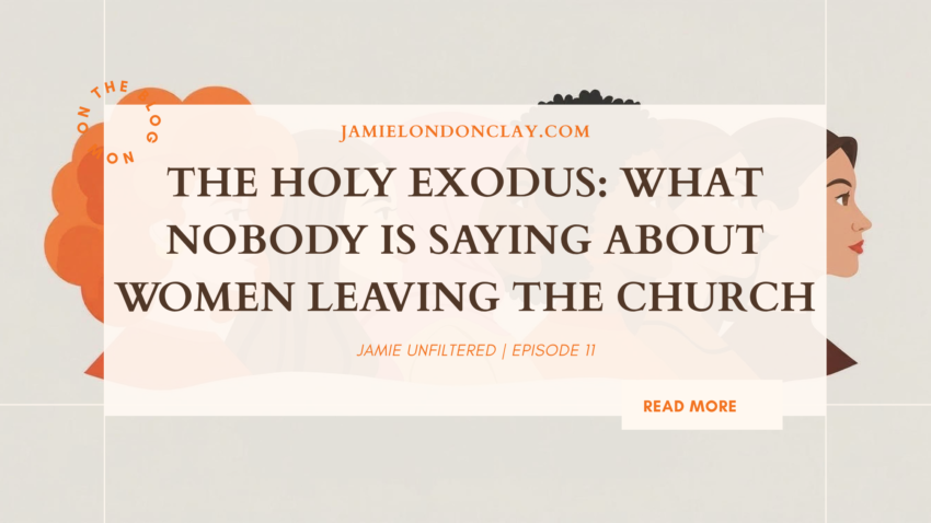 women leaving the church